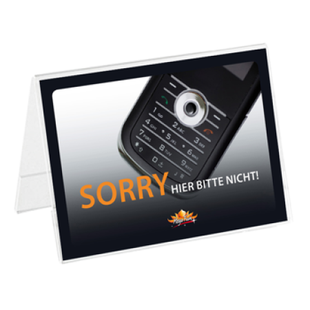 Schild "No Handy"